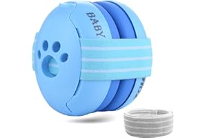 ZOHAN 001 Casque Anti Bruit Bébé, Protection Auditive Confortable pour Bébés Jusqu'à 36 mois, Certifié CE - SNR 23dB pour Les fêtes, voyages, feux d'artifice, Concert - Bleu