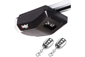 Belko Garagentorantrieb EcoLift 800 für Schwing- & Roll-Tore bis 12m², inkl. 2 Fernbedienungen 433 Mhz, Kraft 800 N, Notentriegelung, Softstart-/Softstopp-Automatik, LED, Zyklenalarm uvm.