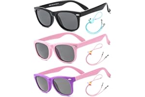 Rocf Rossini Children's Sunglasses Flexible Polarised Shades for Baby Boys and Girls UV400 Protection Glasses Age 2-8