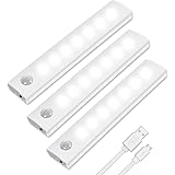 3 Luci Notturne LED Ricaricabili Con Sensore Movimento - Per Armadi, Scale, Corridoi - Foto 6