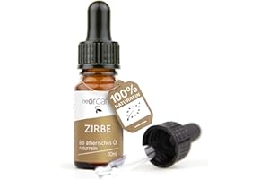 ‎NEOORGANIC BIO Zirbenöl (Pinus Cembra Alpes) 10ml naturreines Zirbelkieferöl aus Wildsammlung auf 2000m Höhenlage in Tirol, Österreich - Vegan & tierversuchsfrei – 100% naturreines ätherisches BIO Öl