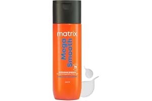 Matrix Professional Mega Smooth Shampoo with Shea Butter & Amino Acids, for Frizzy Hair | Max Smoothness for 4 Days | Used by 1 Lakh Hairstylists*| For All Hair Types | Paraben Free | 200ml