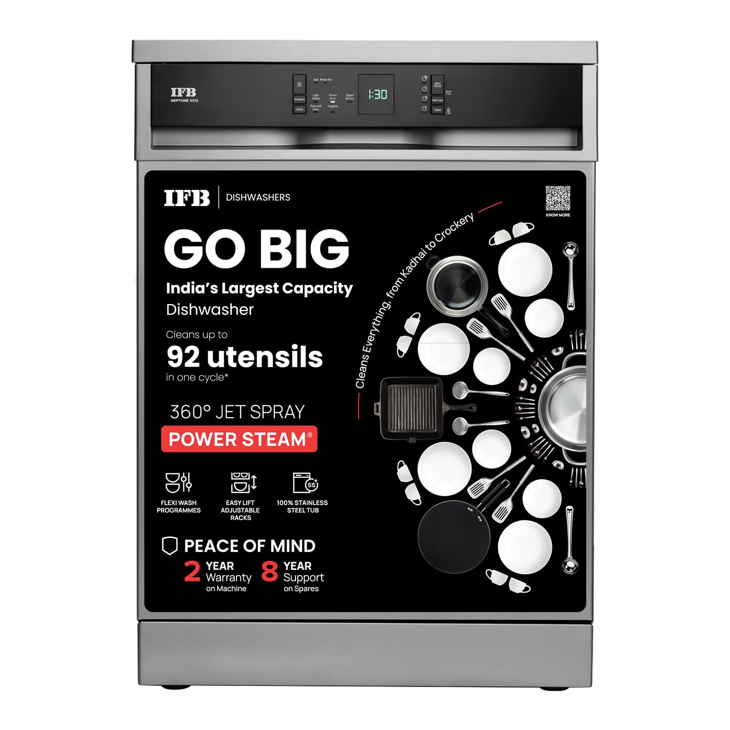 IFB 15 Place Settings Dishwasher Review DeepClean Technology for Indian Utensils
