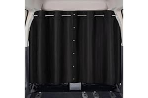 ZATOOTO Zasłona chroniąca przed wzrokiem samochodu, zdejmowana zasłona na kemping, do spania, ochrona przed słońcem, pogrubiony zamsz, 160 x 100 cm