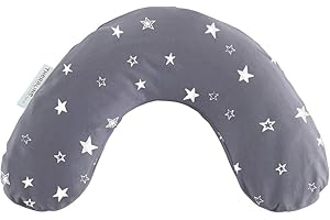 ‎THERALINE Theraline Schlaf- und Nackenkissen mittel Gr. 100x21cm | Perlenfüllung | inkl. Bezug Sternenhimmel