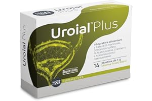 S&R Farmaceutici | Uroial PLUS - Triplice Azione per il Controllo delle Infezioni Urinarie, integratore alimentare anche in caso di Cistite, 14 bustine da 3 g
