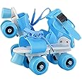 Thorityau Roller Skates, Double Row Roller Skates, Adjustable, 4 Wheels Children’s Skates For Beginners, Safety Buckle System And Reinforced Straps,Breathable, For Boys And Girls