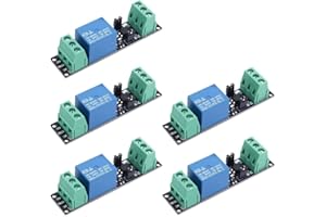 iHaospace 3V 1 Channel Relay Power Switch Module with Optocoupler High Level Trigger for ESP8266 Development Board (Pack of 5)