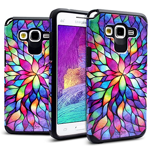 Funda Galaxy Grand Prime  Miss Arts  Serie Pattern  Kit protector fino antiara  azos con  Caja de regalo   Protecci  n contra ca  das  Carcasa resistente de doble capa para Samsung Galaxy Grand Prime G530 - Flor  Funda Galaxy Grand Prime  Miss Arts  Serie Pattern  Kit protector fino antiara  azos con  Caja de regalo   Protecci  n contra ca  das  Carcasa resistente de doble capa para Samsung Galaxy Grand Prime G530 - Flor