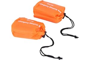 SNOWINSPRING Jcevium 2- Emergency Sleeping Bag Thermal Waterproof Blanket for Camping Hiking