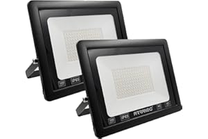 Lot de 2 spots LED pour extérieur haute luminosité 100 W 1000 lm AOMEX 220 V étanches IP65 pour jardin, cour, garage, 100 W