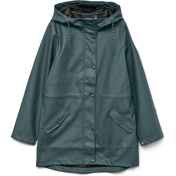 Vero Moda Vmmalou Coated Jacket Noos Petite dames Jas,Zwart,XS Petite