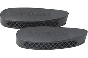 Schaftkappe von Tourbon, Rückstoßdämpfer aus Silikon., Black (Pack of 2)