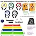 Price comparison product image Exercise Bands & Resistance Bands Loop Set by Gym Monkey. Light to Heavy for All Workouts Including Crossfit.With Free Door Anchor, Foam Handles, Ankle Strap, Carry Case, Massage Ball and 2 E-books.