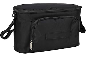 Felenny Universal Baby Stroller Organizer with Bottle Cup Holder Waterproof Kid Trolley Hanging Bag Storage Bag for Diaper Paper Towels Mobile Phones