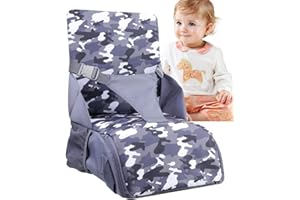HEYOUTH Rialzo Sedia Bambini da Tavolo,Cuscino Rialzo Sedia per bambini,Alzasedia Bambini,Seggiolone da Viaggio,con spallacci e schienali,per seggiolini da pranzo