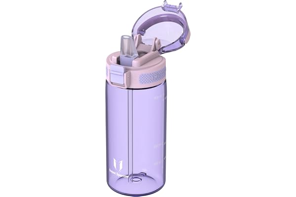 Sparrow Vattenflaska med Sugrör - Tritan Sportflaska - Dryckflaskor 500ml