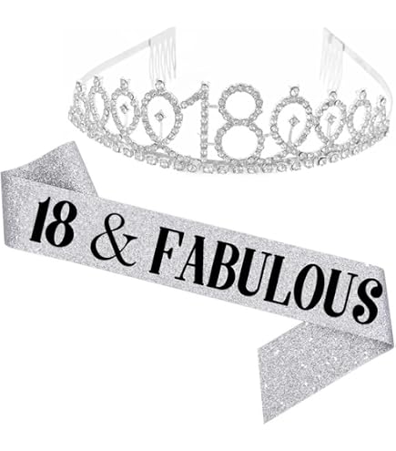 Decorazioni per il 50° compleanno in argento, fascia e tiara per il 50° compleanno per donna, decorazioni per il 50° compleanno per donna, 50 e favoloso compleanno - Italia