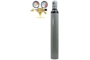 kväveflaska, gasflaska, kväve 10 l fylld med tryckreducerare, 200 bar, 2,0 m3, helt ny för luftkonditionering, svetsning, däc