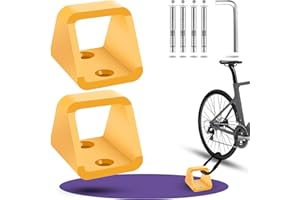 ‎ACIELANNA Wandanker Fahrrad mit 304 EdelstahlSchrauben, 5 mm Dickem Stahl, Hochsicherer Kettenanker gegen Diebstahl, Bodenanker für Motorräder und Fahrräder(2 Stück)