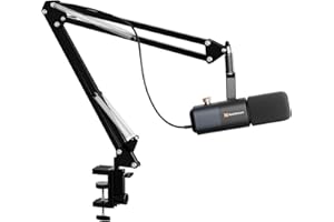 NearStream Podcast Microphone Kit, XLR/USB Dynamic Microphone with Desktop Mic Stand, Studio Microphone for Gaming,Podcasting,Streaming,Recording Vocals（AM10X）