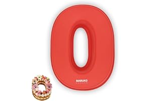 MARUKO Cake Mould Numbers Silicone Baking Mould Numbers Large 3D Number Cake Baking Mould Number 0 DIY Children's Birthday Wedding Anniversary Birthday Cake Number Baking Mould