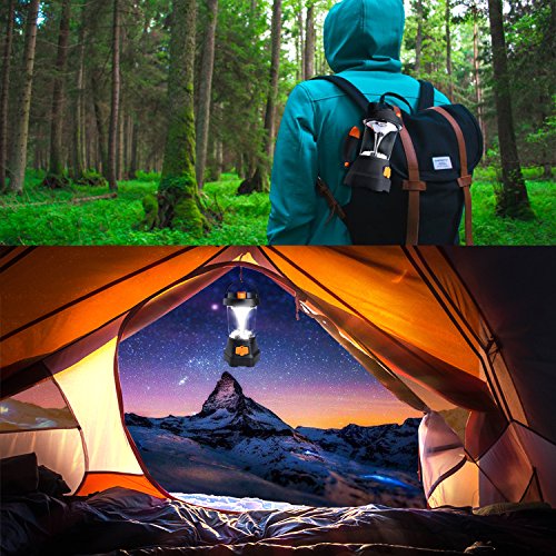 COOWOO LED Strahler Laterne Handscheinwerfer mit USB Anschluss und Kurbel Mechanismus für Camping Lampe, Garten Leuchte, Outdoor, Zelt und Notfall Beleuchtung - 6