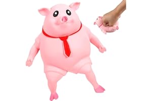DFADKYWU Schweine Quetschspielzeug, Unbreakable Pig, Anti Stress Schwein, Kreatives Dekompressions Piggy, Pig Fidget Toy, Stress Spielzeug, Anti Stress Spielzeug für Erwachsene und Kinder