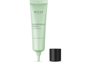 WYCON cosmetics BLEMISHLESS FACE PRIMER - Primer Viso Correttivo del Tono della Pelle, Correttore Anti-Rossore, ottiene una pelle radiosa fresca e luminosa