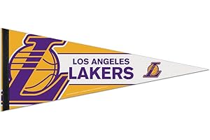 Wincraft NBA 69589014 Los Angeles Lakers - Banderín Premium, 12 x 30 Pulgadas