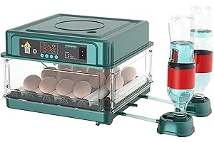 EZNAOBO Incubatrice completamente automatica, 10/15/24/36 uova con rotazione automatica delle uova e umidificazione automatica, macchina da cova completamente automatica per uova di gallina, quaglia e uova di