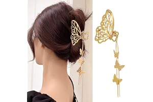ZOSIGN Pinza para el Pelo Mariposa, Pinzas de Cabello Mariposa, Pinza Cabello Metal, Pinzas para el Pelo Grandes, Clips de Garra Pelo, Hermosos Accesorios para el Cabello Para Niñas y Mujeres