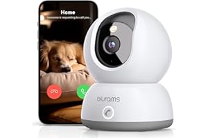 blurams Pet Camera 2K, Dog Camera with App, 360° Indoor Cameras House Security for Pet/Dog/Baby, One-Touch Call, Color Night Vision, Motion Detection, 2-Way Talk, Cloud&SD