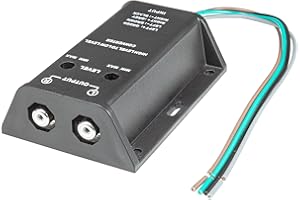 tomzz Audio 5800-082 High Low Adapter für Subwoofer Verstärker Umwandler Converter Lautsprecher auf Cinch Pegel regelbar