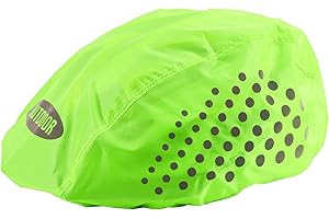 Fagent Funda Casco Bicicleta Impermeable, Funda Elástica Reflectante para Lluvia para Bicicleta, Protección para Casco Resistente, Funda Universal para Casco para Todos los Cascos (Verde)