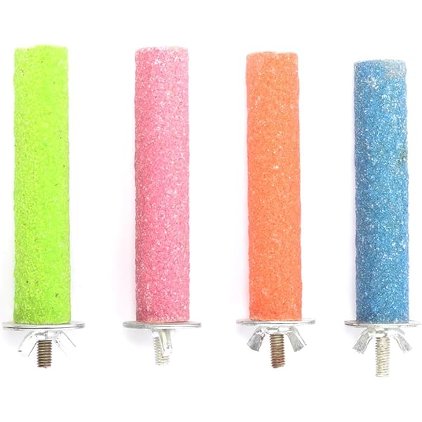 LEKEFETO 9 Stück Natur Sitzstangen Für Vögel - Vogelspielzeug Mit Ästen