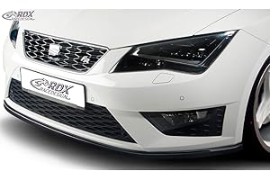 RDX Racedesign Front spoiler compatible with Seat Leon 5F SC/5-doors/ST FR/Cupra 2013-2020 (ABS glossy black)
