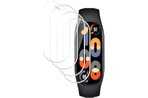 Agedate für Panzerglas für Xiaomi Mi Band 7 Schutzfolie, 4 Stück Flexibel TPU-selbstheilenden Displayschutz für Mi Band 7 Schutzglas, HD Displayschutzfolie für Xiaomi Band 7 Panzerfolie