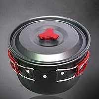 BELTRY Belt Edelstahl Outdoor Kochtopf Kochgeschirr 3L große Kapazität Faltbarer Griff Antihaft Topf Camping Picknick…