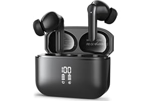 AsiceSound Ecouteurs Bluetooth sans Fil, Casque Bluetooth 5.3, Basses Profondes, 4 ENC Appel Antibruit Mic, 72 Heures Durée de Lecture, Ajustement Confortable, IPX8, Ecouteurs Hi-FI Son Stéréo