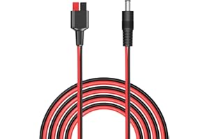 ALLPOWERS Cable de extensión Solar DC5525 (5,5 mm x 2,5 mm) a Anderson Power Pole Port 1,5 m 16 AWG Kit de Herramientas de Paneles solares, Conector para Panel Solar a generador portátil