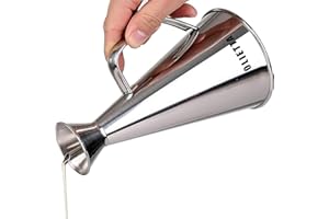 Olietta Oil Dispenser Stainless Steel Non Drip Leak Proof No Mess Olive Oil & Vinegar Pourer & Kitchen Drizzler Bottle 500ML 0.5 Litre Great for Pouring & Drizzling Easy to Clean & Leakproof
