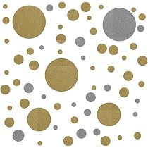 Wandaufkleber Punkte Gold – 35 Stück, Je 7 Cm, Abziehbar & Wieder Anbringbar