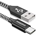 HAKUSHA Cavo USB C, [1M] Cavo USB Tipo C Nylon Ricarica Rapida per Android Samsung Galaxy S21 Ultra,Note 20,Z Fold 3,Huawei P