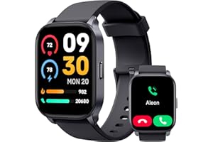 TOOBUR Reloj Inteligente Mujer Hombre, Smartwatch Alexa Incorporada IP68 Sumergible con Llamada/Seguimiento del Frecuencia Cardíaca/Sueño/100 Deportes Compatible Android iOS