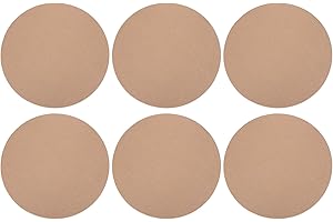 PATIKIL 10" Runde Töpferscheibenplatte, 6 Stück Töpferscheibenplatten für Töpferscheibe, 1/3 Zoll dicke Wurfplatten aus Ton