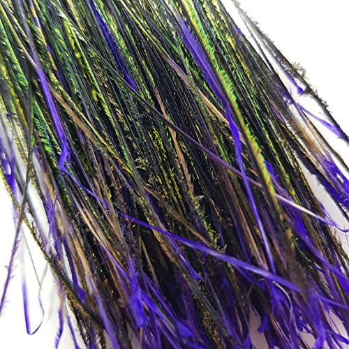 Flynscotsman Tackle PURPLE PEACOCK HERL PACK OF 200+ STRANDS FLY TYING FEATHERS