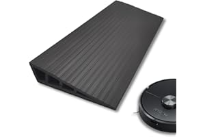 MHYMX Schwellenrampe, Türschwellenrampe Saugroboter 100 X 8 X 2cm PVC Rollstuhlrampe Türschwelle Übergangsprofil Selbstklebend rutschfest Rampe für Saugroboter Rollstuhl Kinderwagen