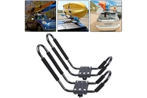‎AMBIENCE LTD Ambienceo 2 Stück Universal Kajak Dachträger 1 Paar Board Rack Crossbar J Bar Kajak Dachträger Auto Kajakhalter Bootsträger Bootshalter Boot Surf Ski Dach Top Mount