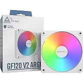 MONTECH GF120 V2 ARGB 120mm Kasa Fan - Şık ve Minimalist Tasarım, Y&uuml;ksek Hava Akışı, Hidrolik Rulman, Sessiz Performans, Canl